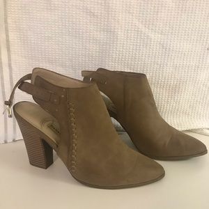 Heeled Mules - gently worn. Size 9 1/2